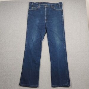 Vintage‎ Levis 517 Jeans 38x34 (Actual 36x32) Blue Bootcut Orange Tab USA 90s